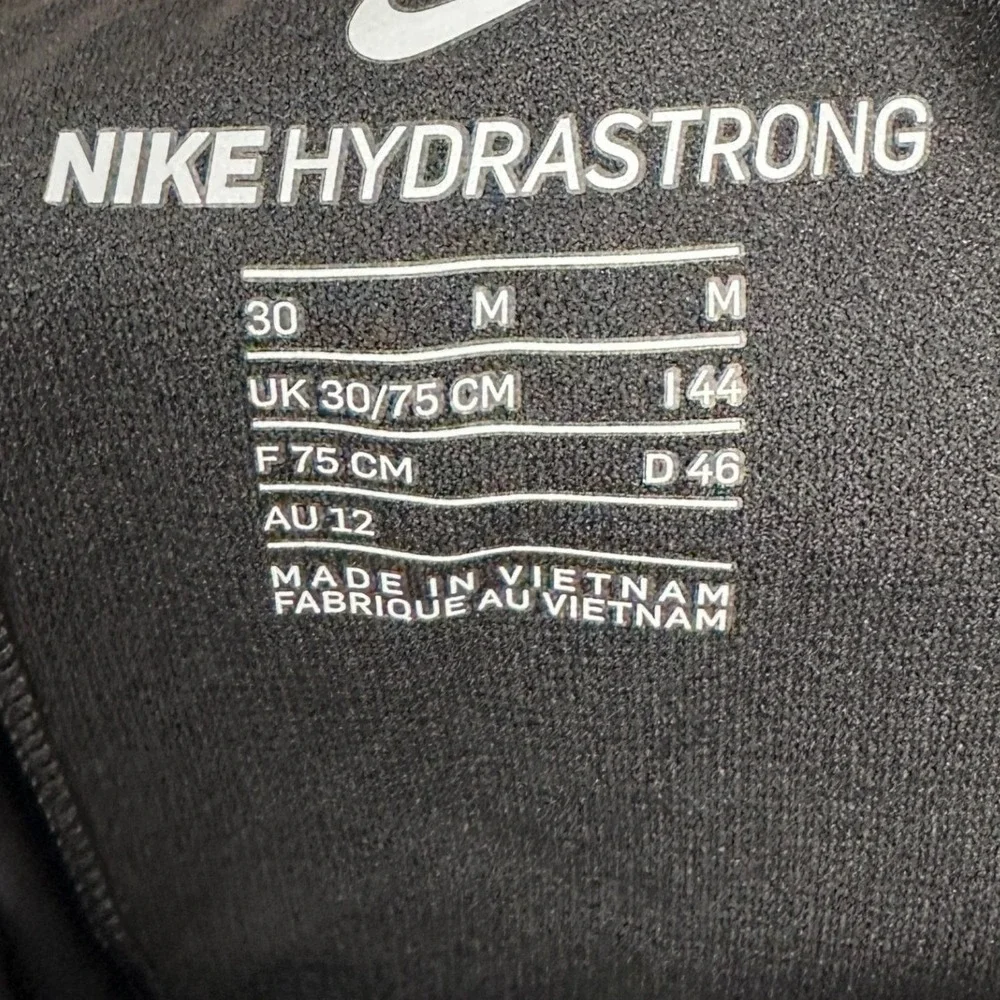 NEW Nike Swim Jammers Mens 30 HydraStrong Black Just Do It Graphic Swoosh Trunks